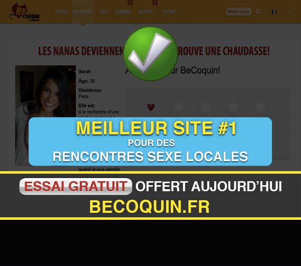 Capture d'écran du site BeCoquin.fr